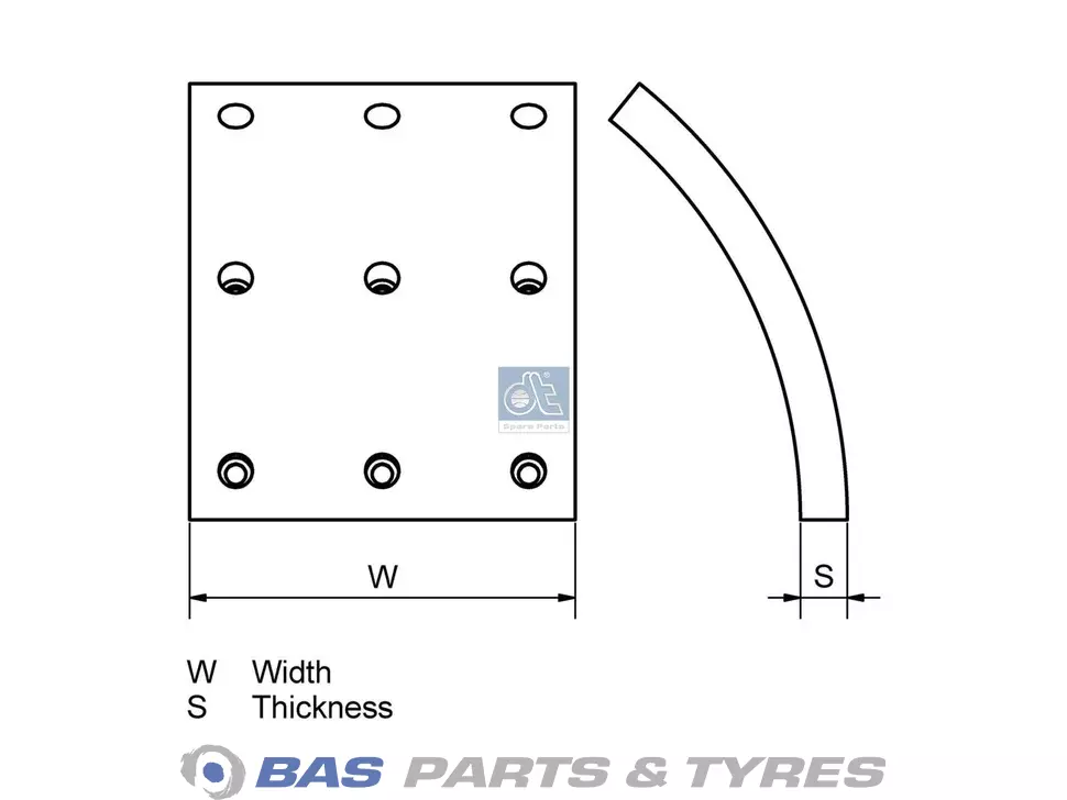 Bremsbelag-Set DT Spare Parts Bremsbelag-Set DT Spare Parts