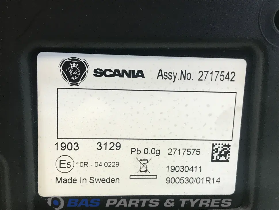 Tableau de bord Scania 2717542 Tableau de bord Scania 2717542