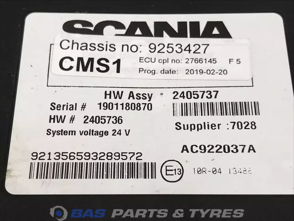 Unité de commande ECU CMS Scania 2570114 Unité de commande ECU CMS Scania 2570114