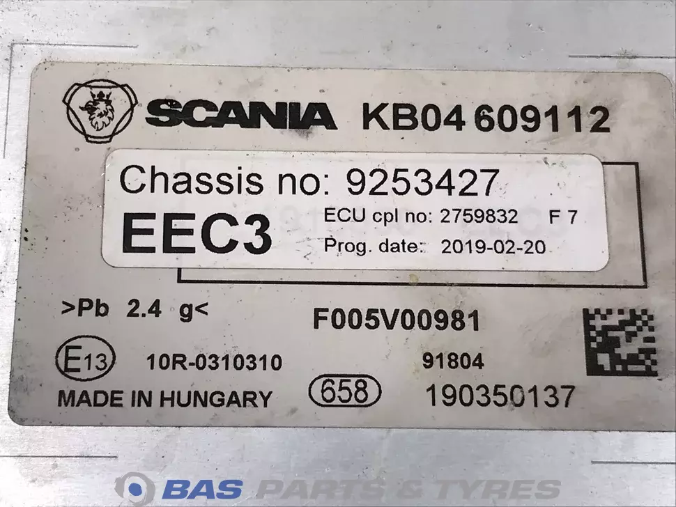 وحدة تحكم EEC3 Scania 2237514 وحدة تحكم EEC3 Scania 2237514