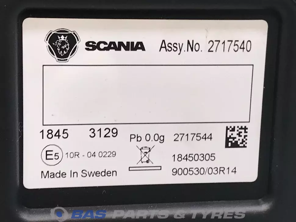 Dashboard Scania 2717540 Dashboard Scania 2717540
