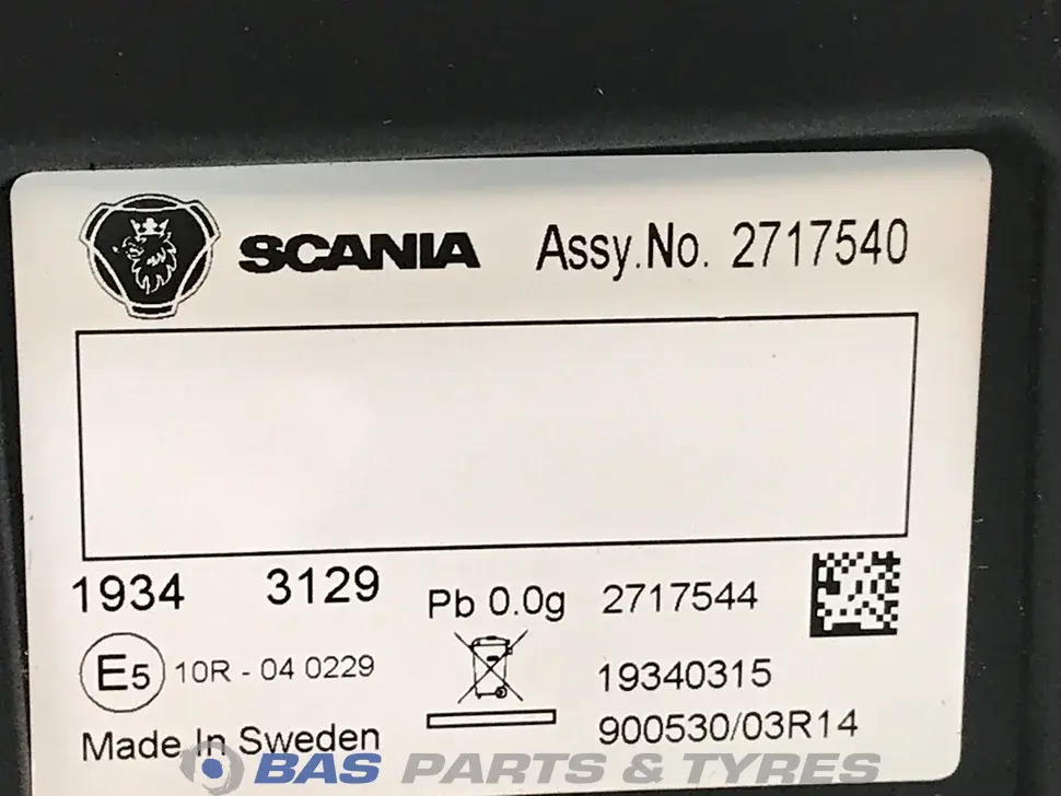 Tableau de bord Scania 2717540 Tableau de bord Scania 2717540