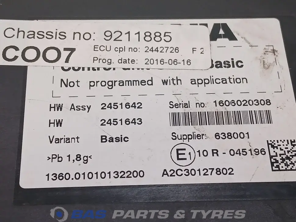 ECU C007 Scania 2001367 ECU C007 Scania 2001367