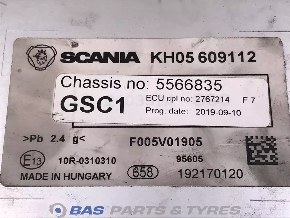 Unité de commande GSC1 Scania 2740414 Unité de commande GSC1 Scania 2740414