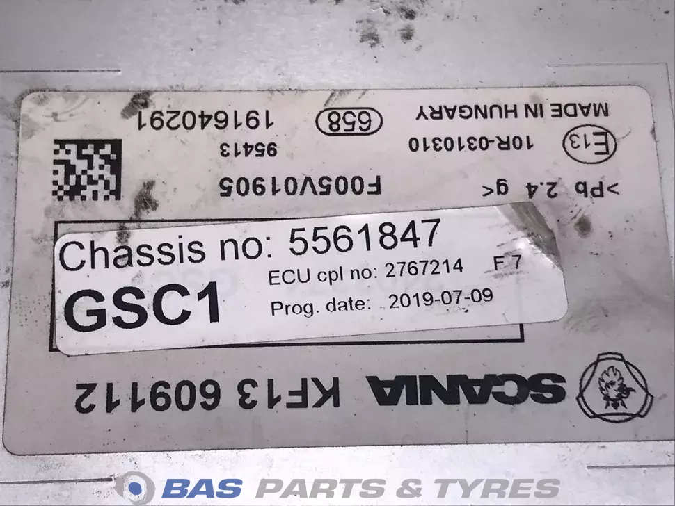 Unité de commande GSC1 Scania 2740414 Unité de commande GSC1 Scania 2740414