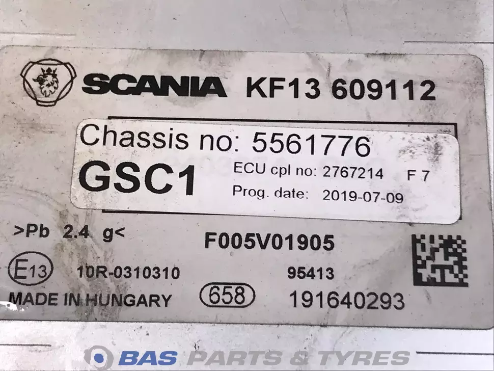 Unité de commande GSC1 Scania 2740414 Unité de commande GSC1 Scania 2740414