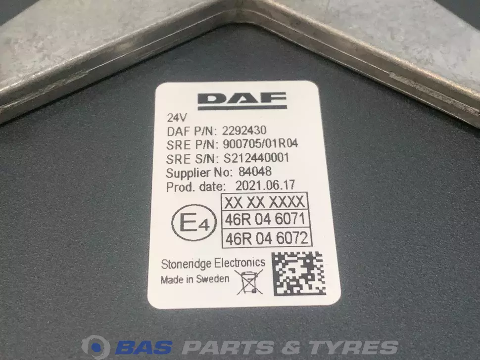 Display; passagierskant DAF 2292430 Display; passagierskant DAF 2292430