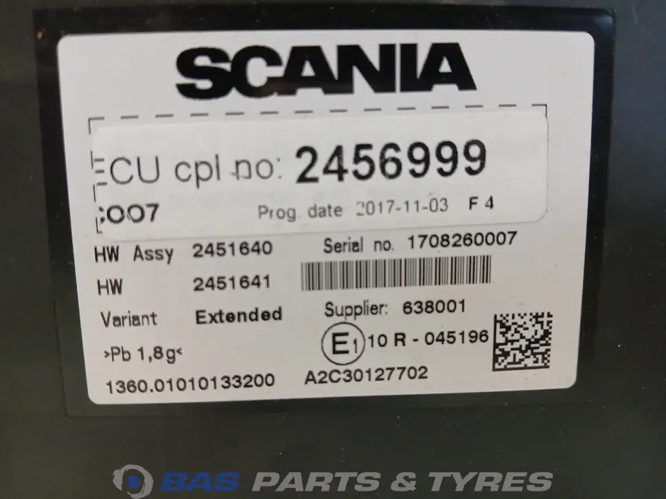 Unité de commande Scania 2456999 Unité de commande Scania 2456999