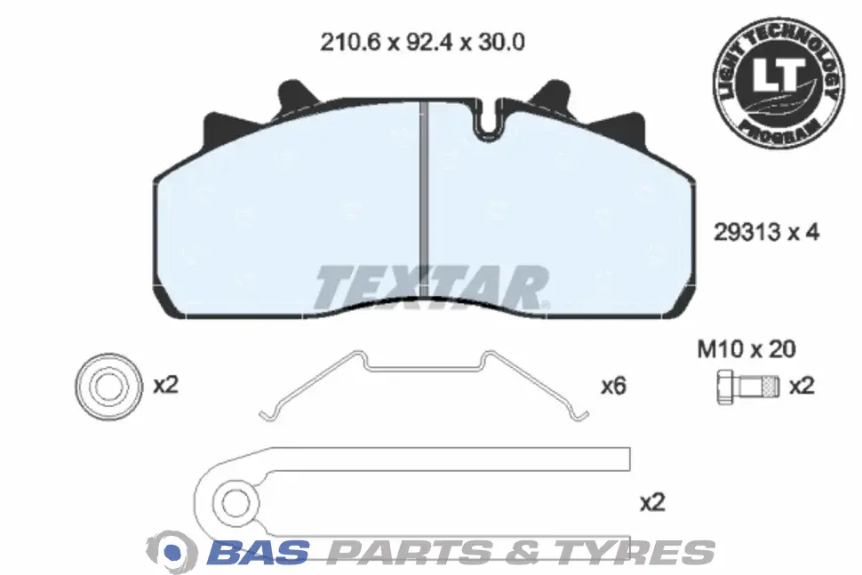 Brake pad set Textar 1628064 Brake pad set Textar 1628064
