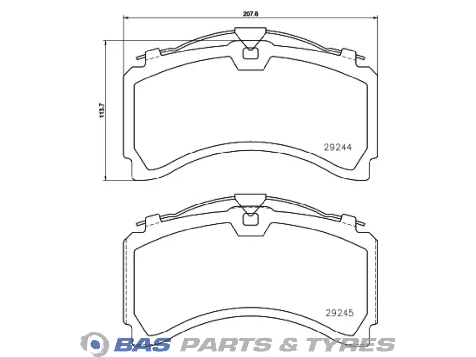 Bremsbelagsatz Textar 0064201520 Bremsbelagsatz Textar 0064201520
