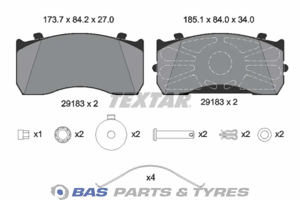Bremsbelagsatz Textar 0004211010 Bremsbelagsatz Textar 0004211010
