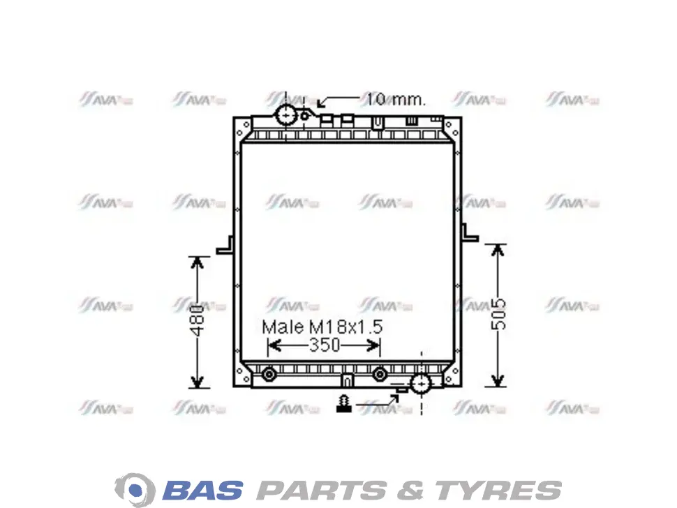 Radiator AVA Cooling 6525002103