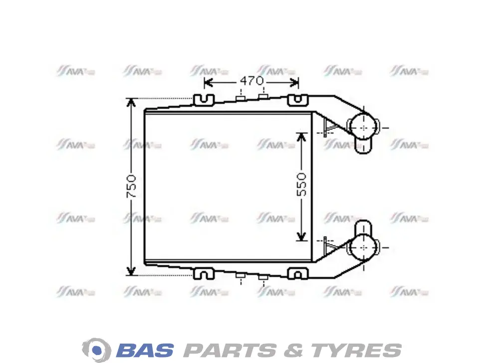 Intercooler AVA Cooling 5001831758