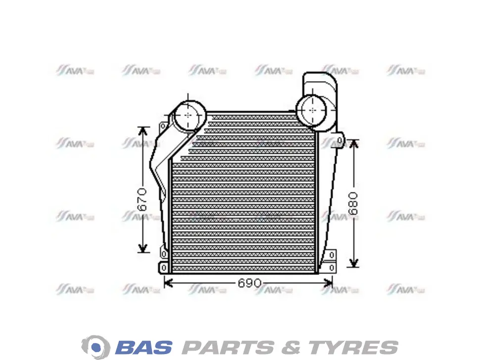 Intercooler AVA Cooling 6525000000