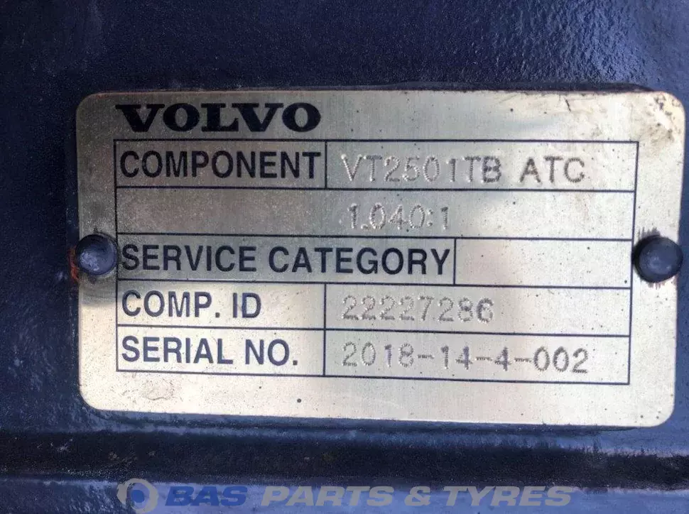 Volvo VT2501TB-B Transfer case 22227286 Volvo VT2501TB-B Transfer case 22227286