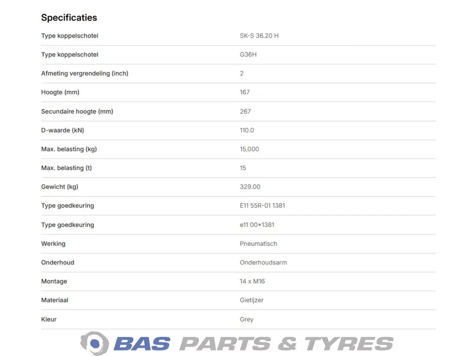 Height-adjustable fifth wheel coupling SAF 1961905 Height-adjustable fifth wheel coupling SAF 1961905