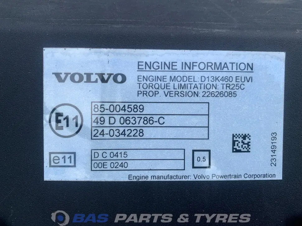 Motor Volvo D13K 460 K4 21368560 Motor Volvo D13K 460 K4 21368560