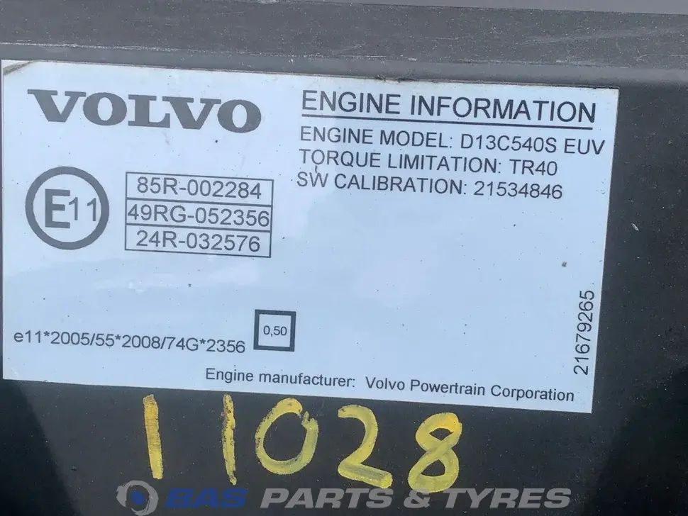 Motore Volvo D13C 540 C2 21337975 Motore Volvo D13C 540 C2 21337975