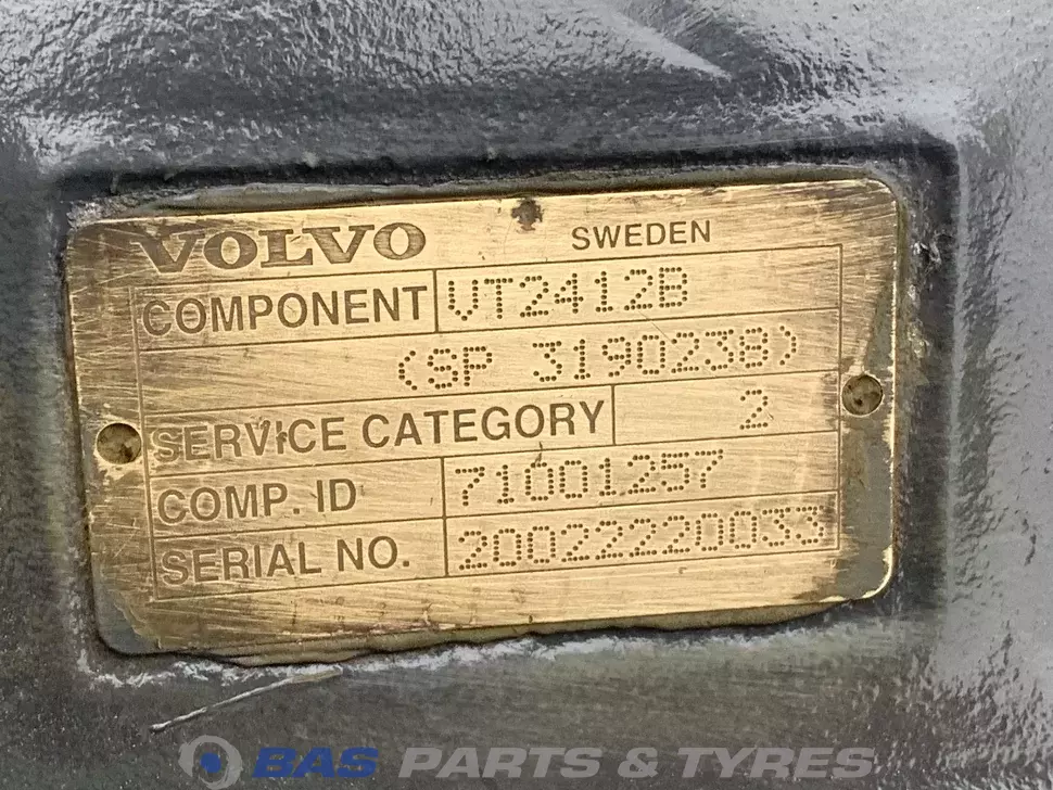 Volvo VT2412B I-Shift Boîte de vitesses G1593 Volvo VT2412B I-Shift Boîte de vitesses G1593