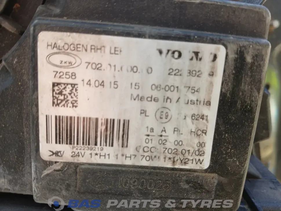 Parachoque Volvo FH4 21221130 Parachoque Volvo FH4 21221130