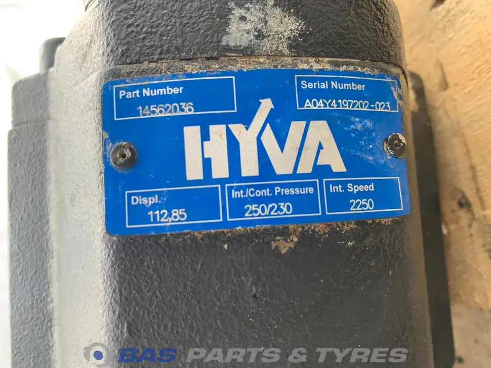 Kit hydraulique Hyva 125 Liter Kit hydraulique Hyva 125 Liter