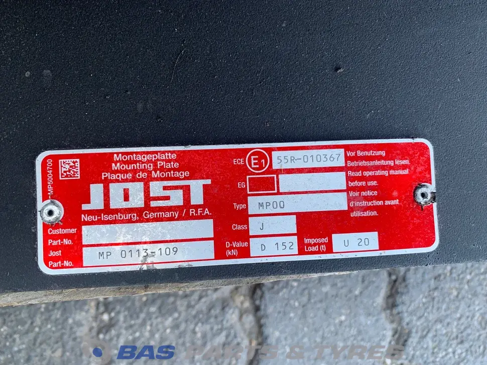 Roda suplente JOST 1630479 Roda suplente JOST 1630479