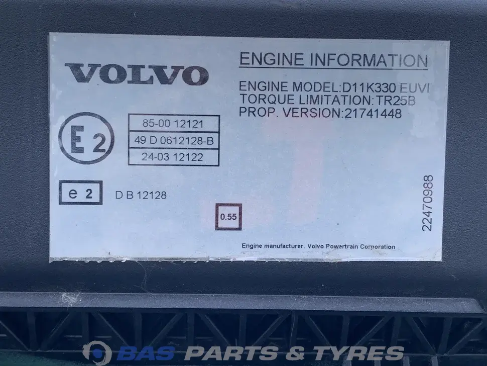 Engine Volvo D11K 330 K1 85002113 Engine Volvo D11K 330 K1 85002113