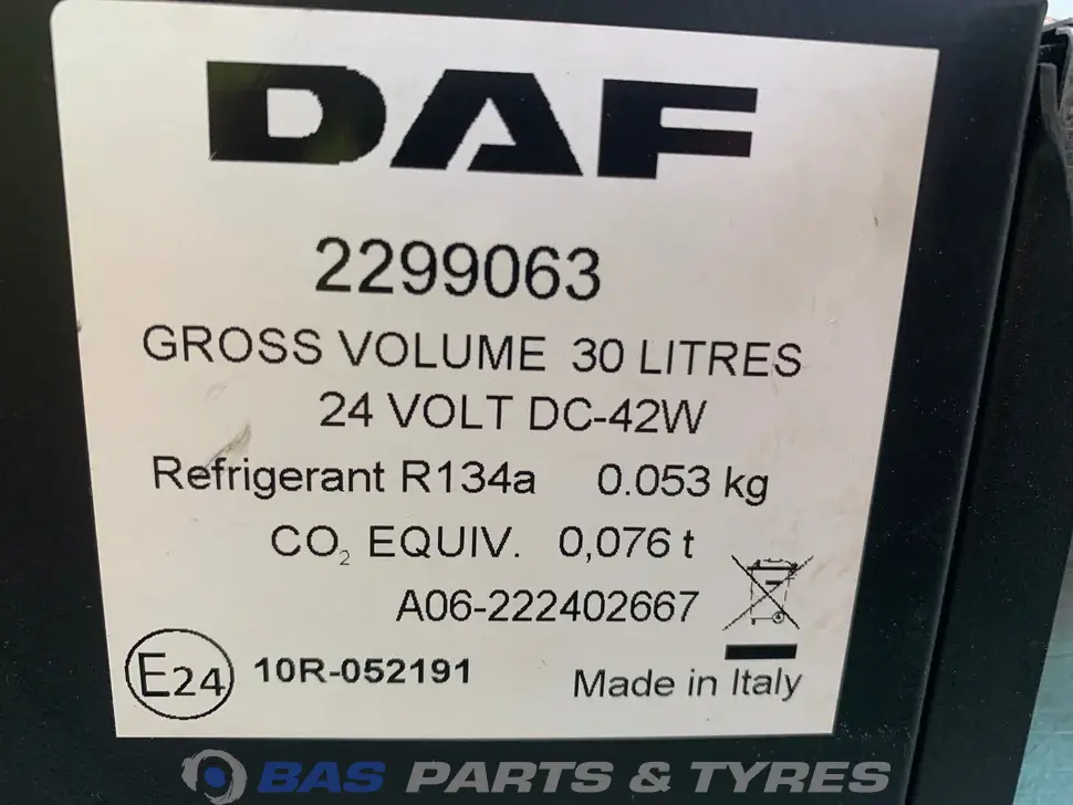 Frigo DAF CF 30 Liter 2299063 Frigo DAF CF 30 Liter 2299063