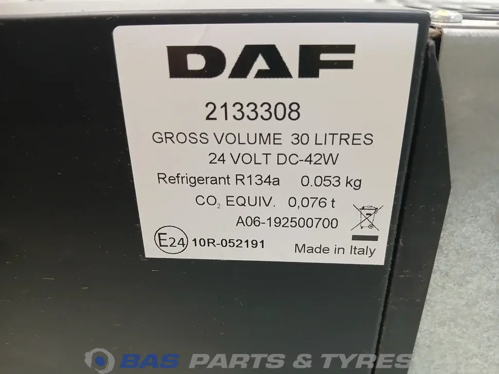 Frigo DAF CF Euro 6 30 Liter Frigo DAF CF Euro 6 30 Liter