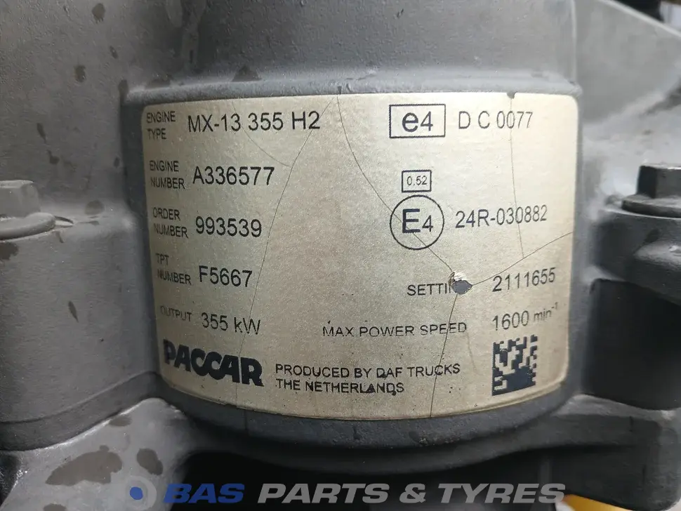Motor DAF MX13 355 H2 2115212 Motor DAF MX13 355 H2 2115212