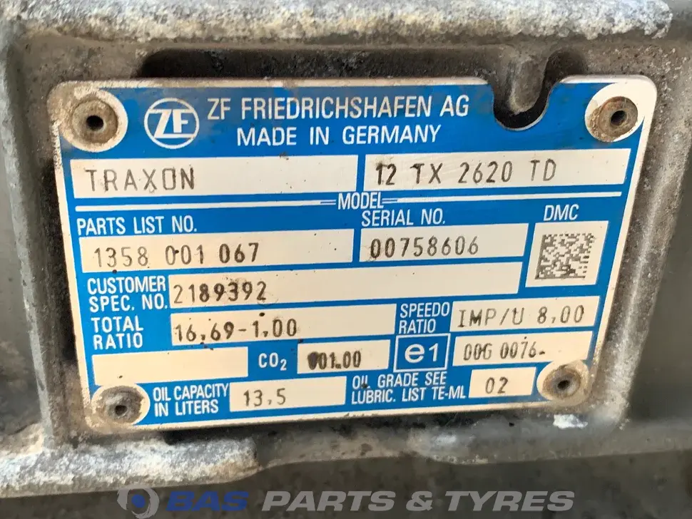 DAF 12TX2620 TD TraXon Cambio 2021032 DAF 12TX2620 TD TraXon Cambio 2021032