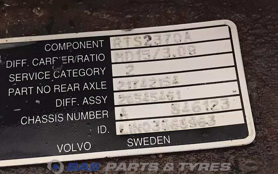Differenziale Volvo RTS2370A PMR23170 Differenziale Volvo RTS2370A PMR23170
