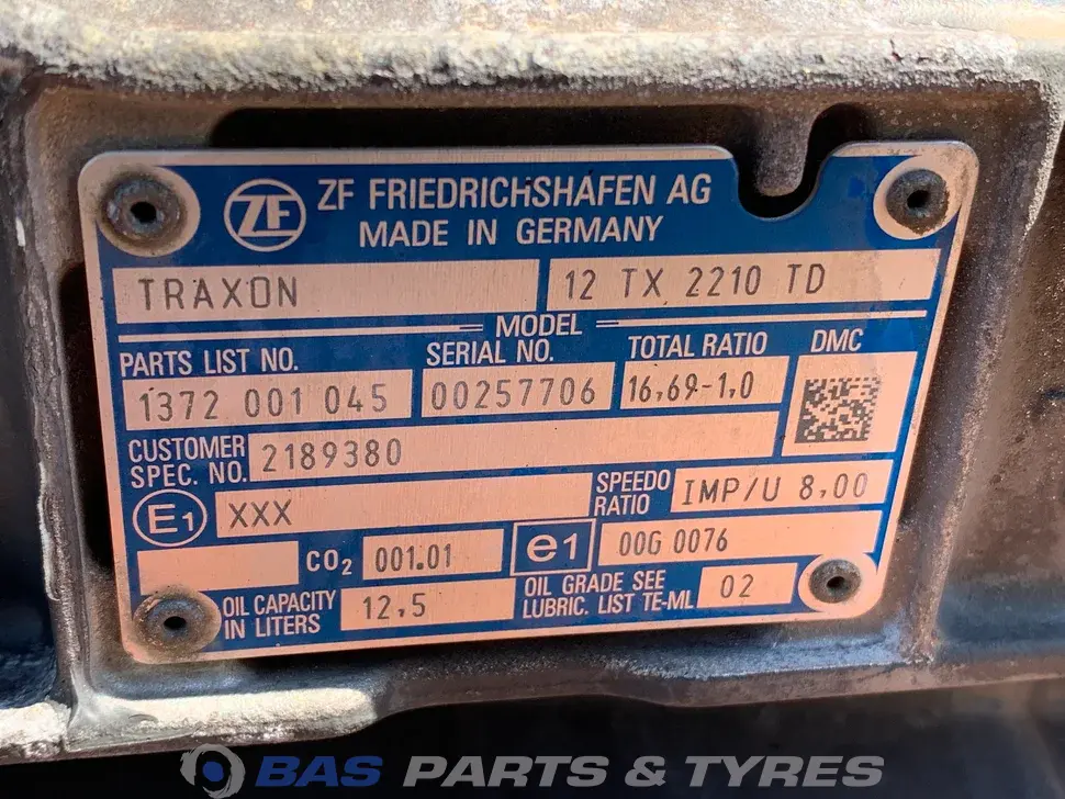 DAF 12TX2210 TD TraXon Getriebe 2138982 DAF 12TX2210 TD TraXon Getriebe 2138982