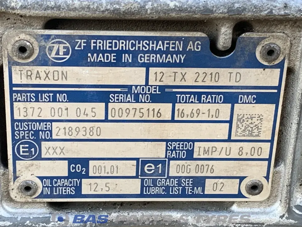 DAF 12TX2210 TD TraXon Getriebe 2185317 DAF 12TX2210 TD TraXon Getriebe 2185317