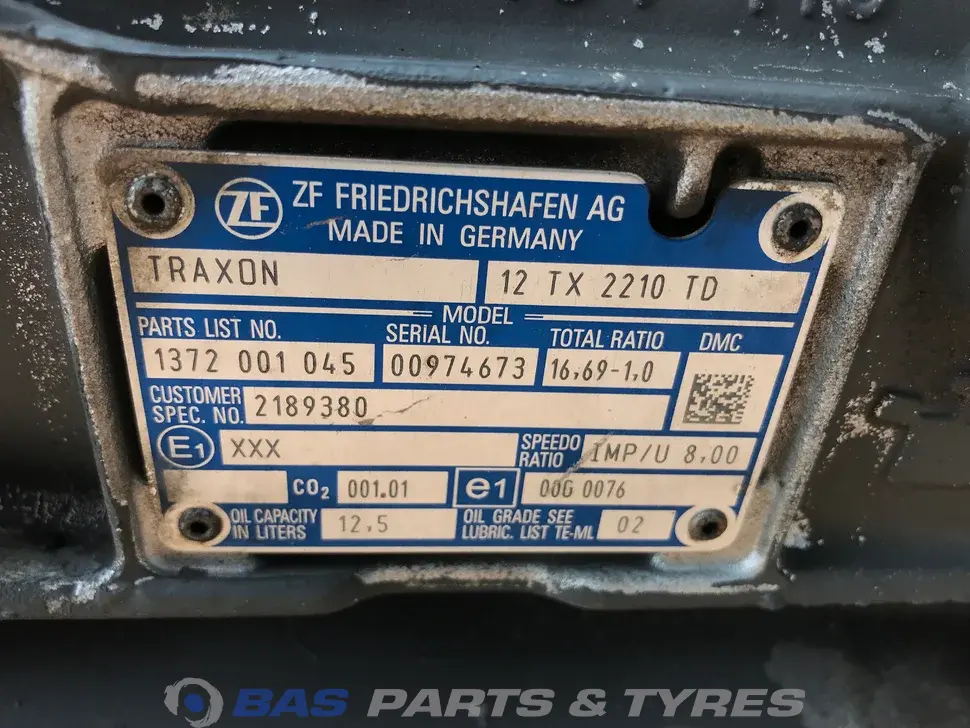 DAF 12TX2210 TD TraXon Boîte de vitesses 2138982 DAF 12TX2210 TD TraXon Boîte de vitesses 2138982