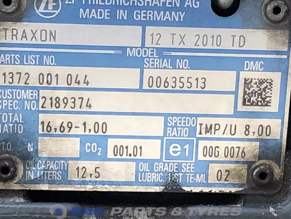 DAF 12TX2010 TD TraXon Getriebe 2138982 DAF 12TX2010 TD TraXon Getriebe 2138982
