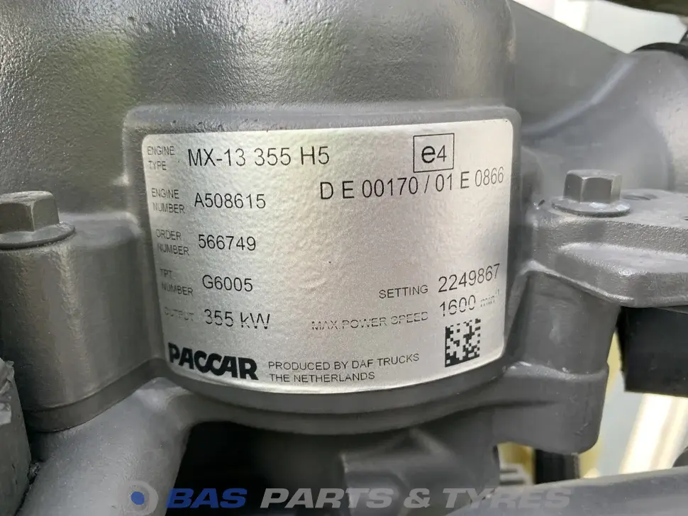 Motor DAF MX13 355 H5 2297869 Motor DAF MX13 355 H5 2297869