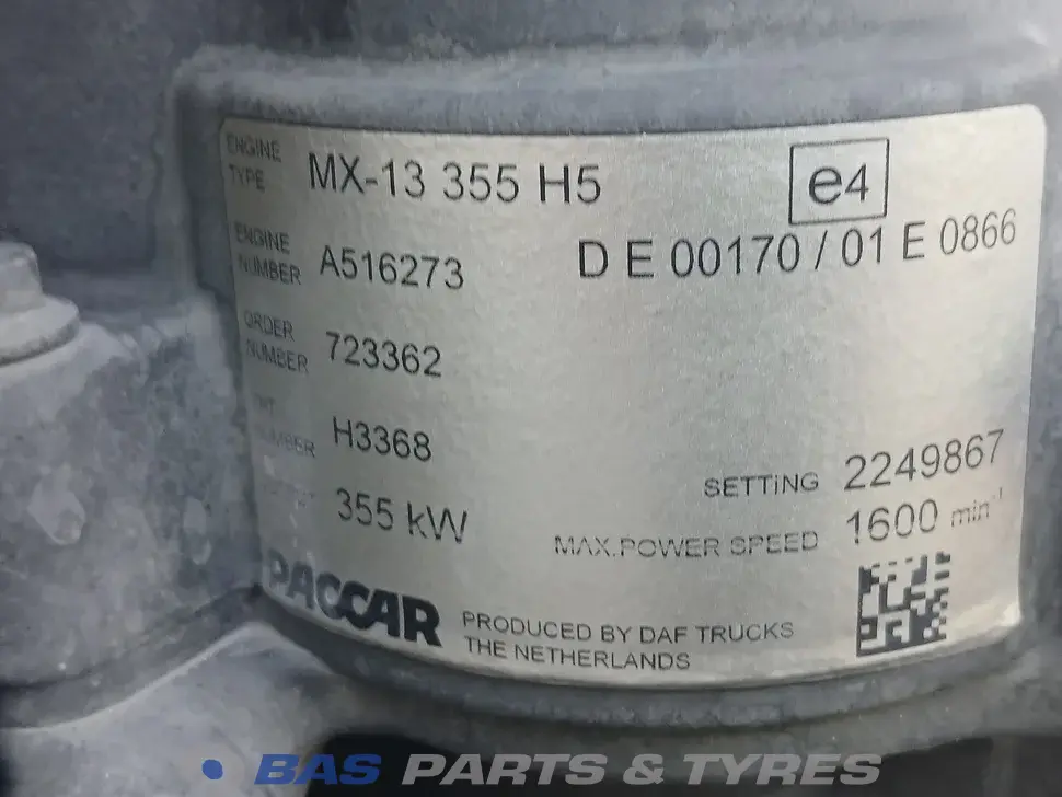 Motor DAF MX13 355 H5 2304398 Motor DAF MX13 355 H5 2304398