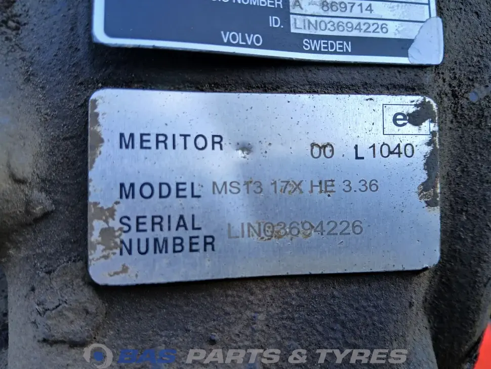 Différentiel Volvo RSS1352A RSS1352A Différentiel Volvo RSS1352A RSS1352A