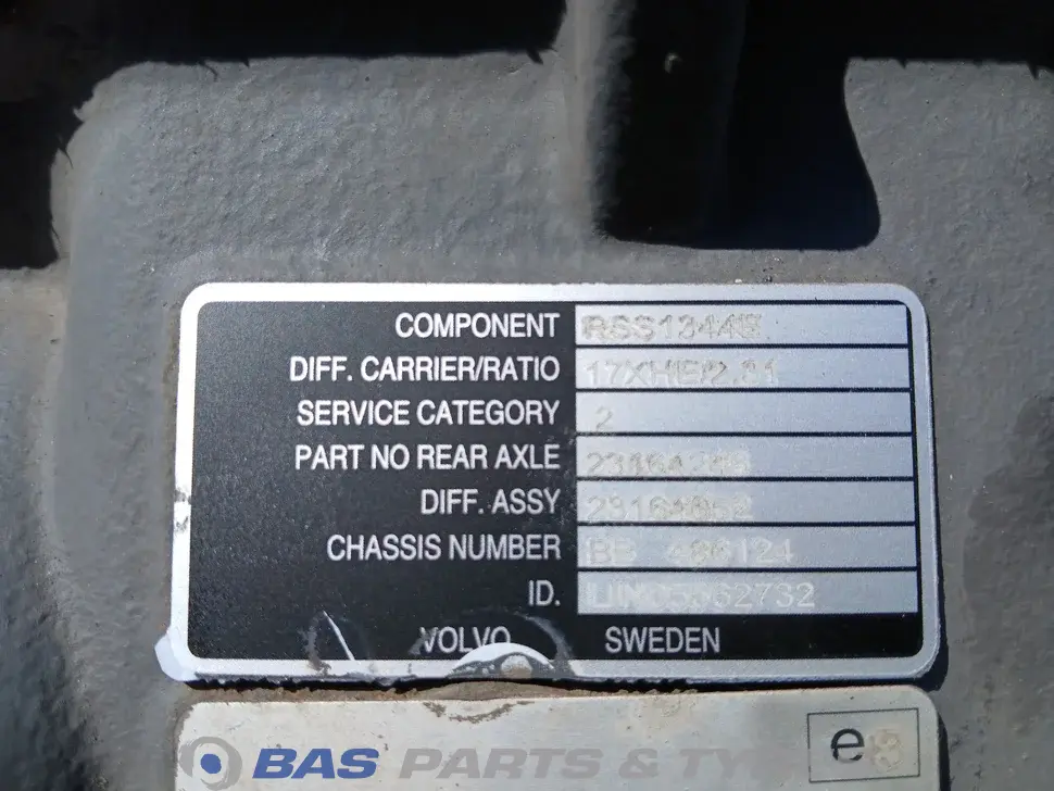 Differentieel Volvo RSS1344E P13170-E Differentieel Volvo RSS1344E P13170-E