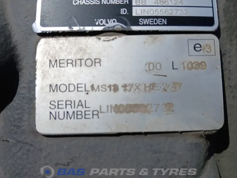 Differentieel Volvo RSS1344E P13170-E Differentieel Volvo RSS1344E P13170-E