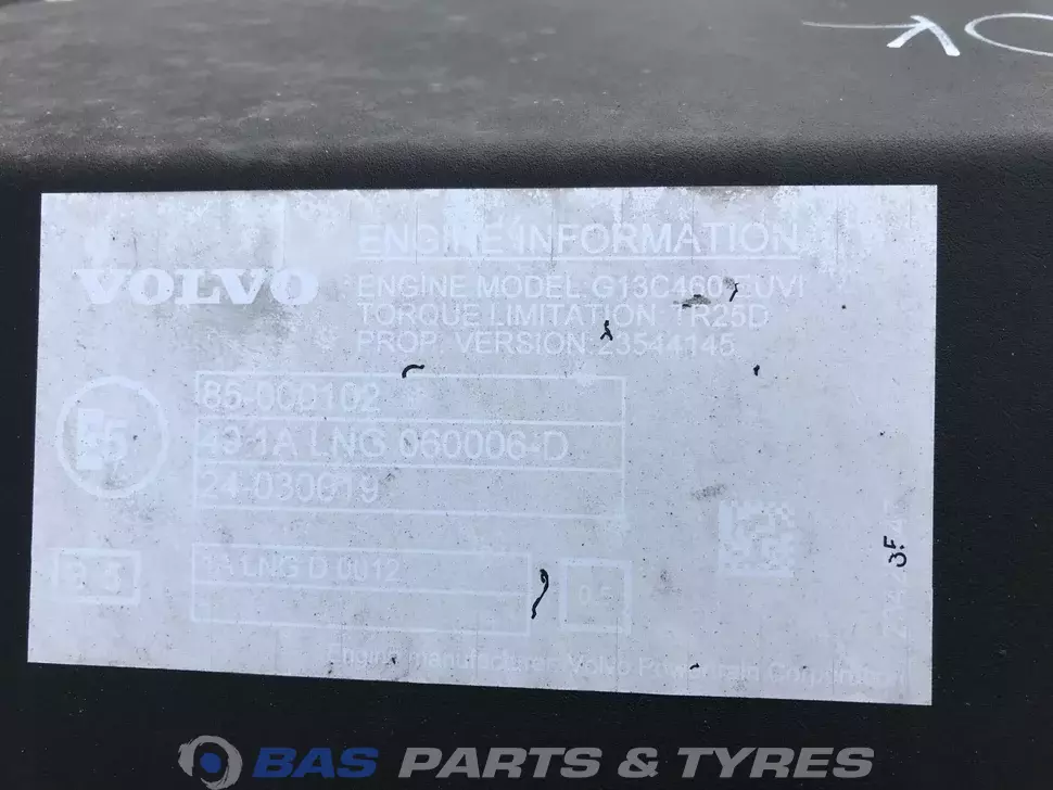 Engine Volvo G13C 460 K5 85021099 Engine Volvo G13C 460 K5 85021099