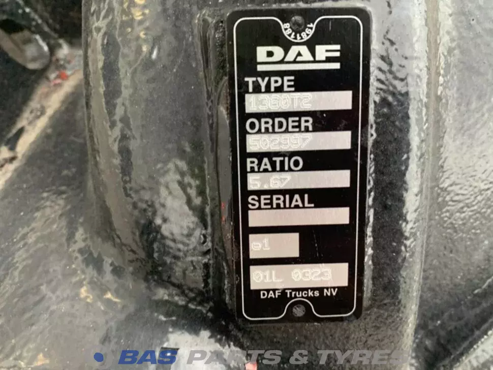 Diferencial DAF SR1360T 1912634 Diferencial DAF SR1360T 1912634