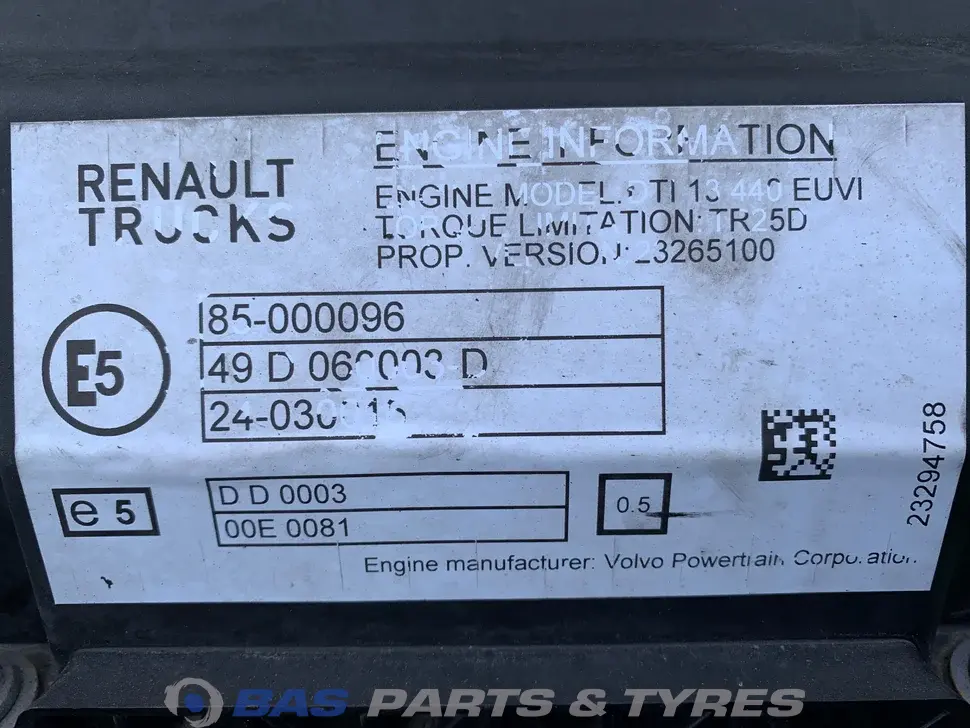 Engine Renault DTI13 440 K5 7421368560 Engine Renault DTI13 440 K5 7421368560