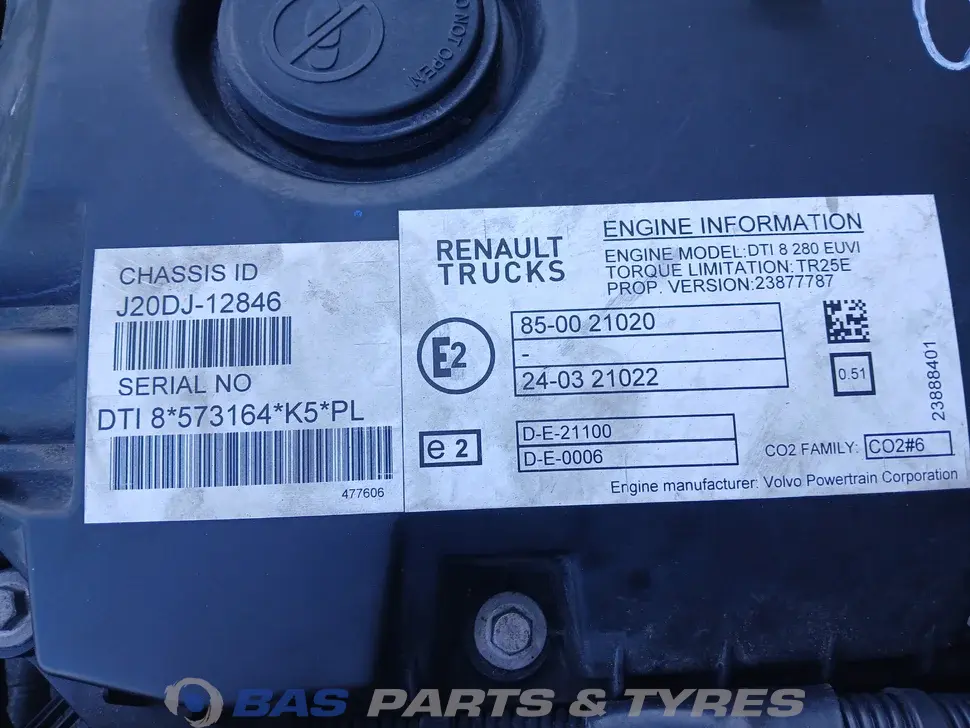Engine Renault DTI8 280 K5 7422810741 Engine Renault DTI8 280 K5 7422810741