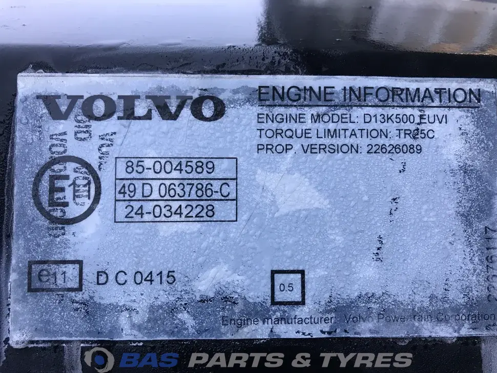 Motor Volvo D13K 500 K4 21368560 Motor Volvo D13K 500 K4 21368560
