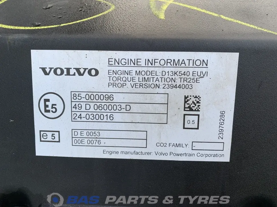 Engine Volvo D13K 540 K7 23489240 Engine Volvo D13K 540 K7 23489240