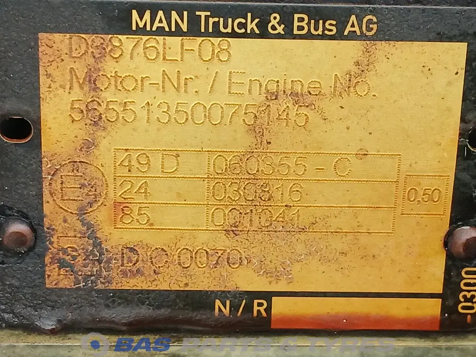 Engine MAN D3876 LF08 Engine MAN D3876 LF08